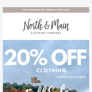 🍂 100's of cozy fits & 20% OFF CLOTHING! ✨