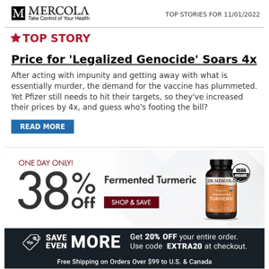 Price for 'Legalized Genocide' Soars 4x