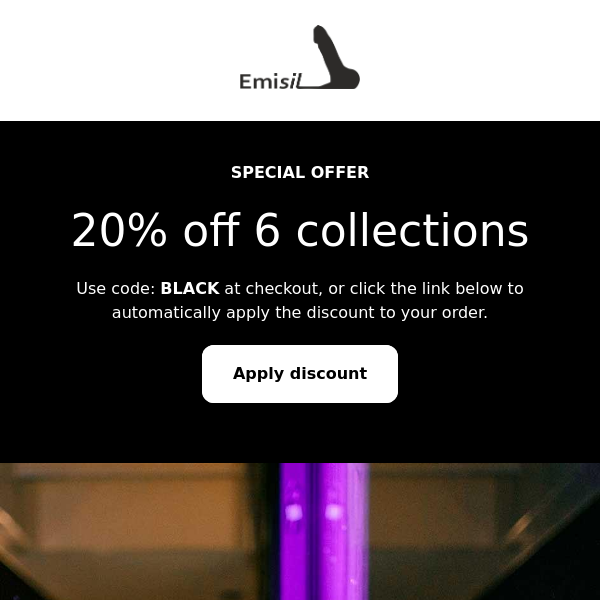 Black Friday! 20% Off All products