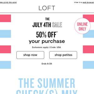 Cute, summery & 50% OFF!