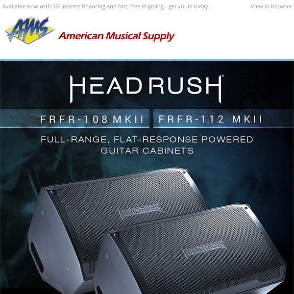 Just You & Your Perfect Tone: Headrush Full Range, Flat Response Cabinets are Here!
