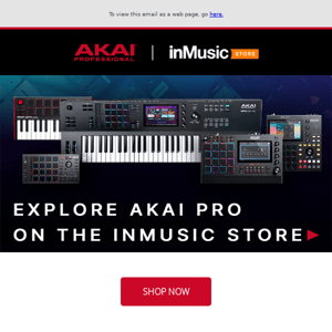 Akai Pro is now on the inMusic Store!
