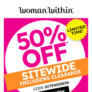 🤩Don't Miss Out on Our Sitewide Deals - 50% OFF!