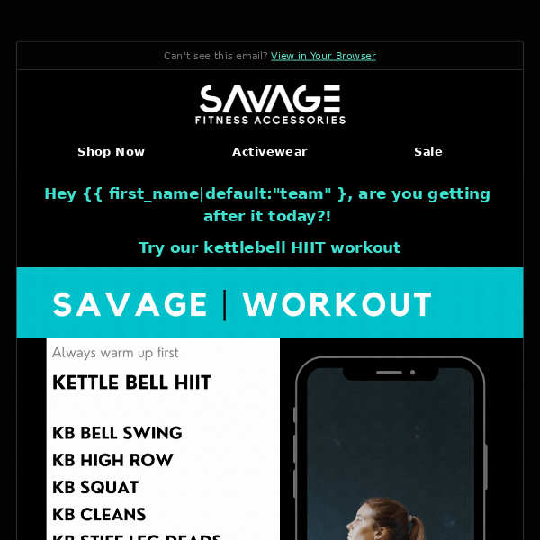 Savage Fitness Accessories,  Are you getting after it today?!