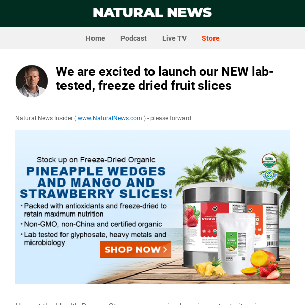 We are excited to launch our NEW lab-tested, freeze dried fruit slices