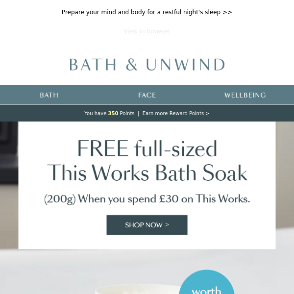 Free FULL-SIZED Bath Soak worth £24