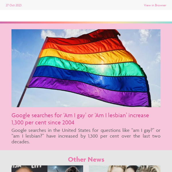 🏳️‍🌈 'Am I gay?' google searches increase dramatically 🔎