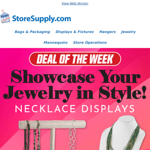 Deal of the Week: Up to 86% Off Jewelry Displays!