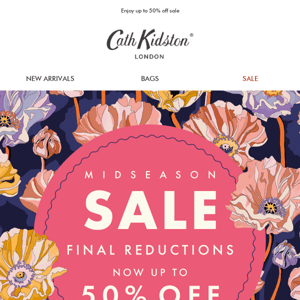 Final reductions | Up to 50% off sale