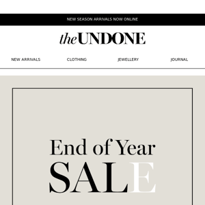 The Best of the End of Year SALE