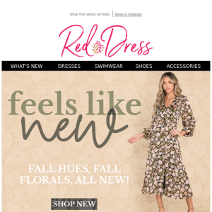 fall hues, fall florals... ALL NEW!