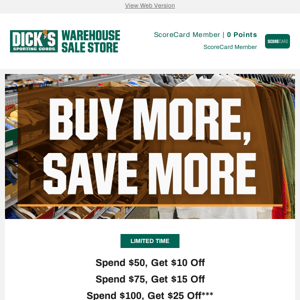 Don't miss this! Buy more, save more is happening now