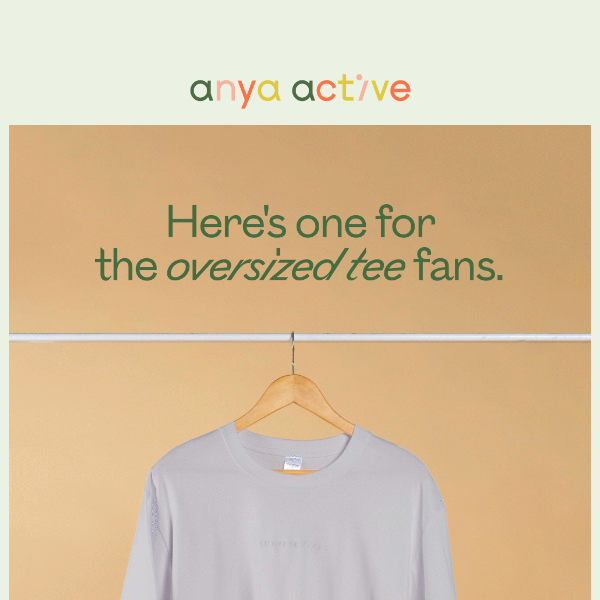 It's mad soft! Meet your new oversized tee, Anya Active Singapore 😌