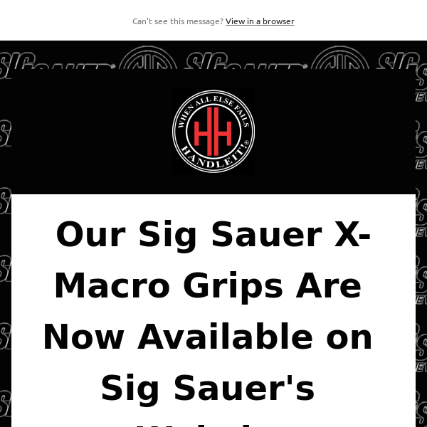 Sig Sauer's Website Now Has Our X-Macro Grips!