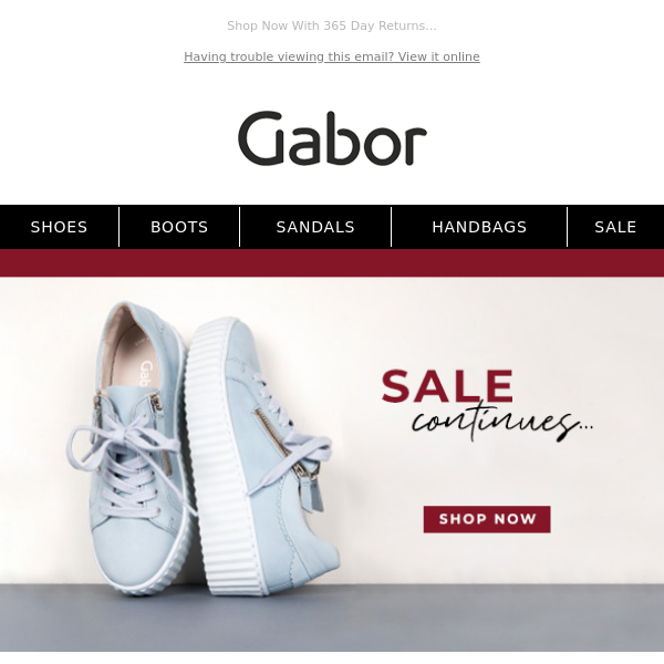 sukker romanforfatter last Gabor Shoes - Latest Emails, Sales & Deals