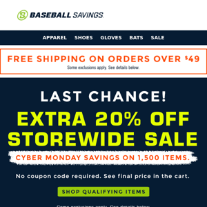 Last Chance To Shop Cyber Monday Sale! Plus Free Ship Over $49