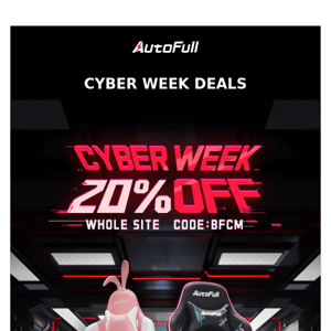 Cyber Week Deals, 20% OFF WHOLE SITE