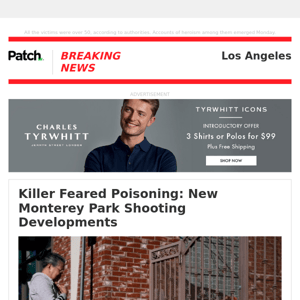 ALERT: Killer Feared Poisoning: New Monterey Park Shooting Developments – Mon 12:27:24PM