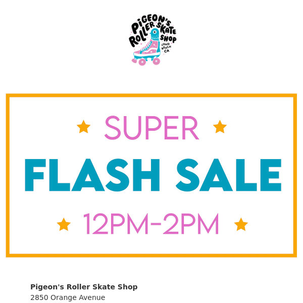 Last chance for the FLASH SALE!
