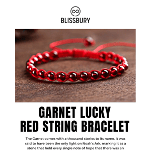 [New] Garnet Lucky Red String Bracelet