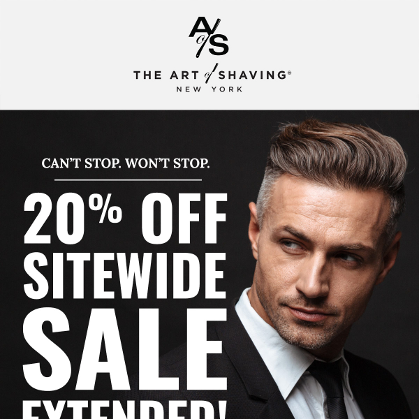 20% Off Sitewide Sale Extended!