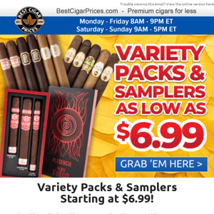 🎁 Variety Packs & Samplers Starting at $6.99! 🎁 