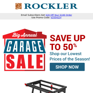 Attention! Garage Sale Deals Up To 50% OFF — Ending Soon!