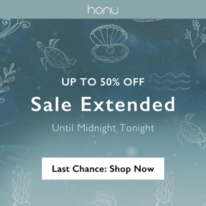 sale extended until midnight! ✨🐢