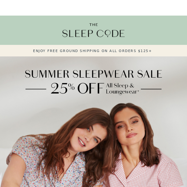 25% OFF sleepwear starts NOW 🌟