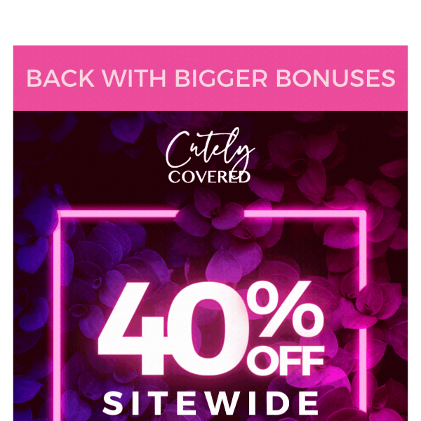 💣 BACK WITH BIGGER DISCOUNTS 💣