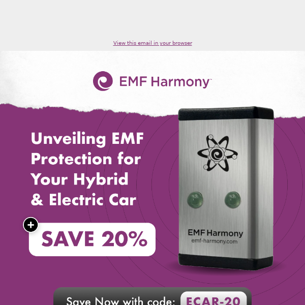 🚗 Drive Stress-Free with EMF Harmonizer eCar + Save 20% Now! 🌐