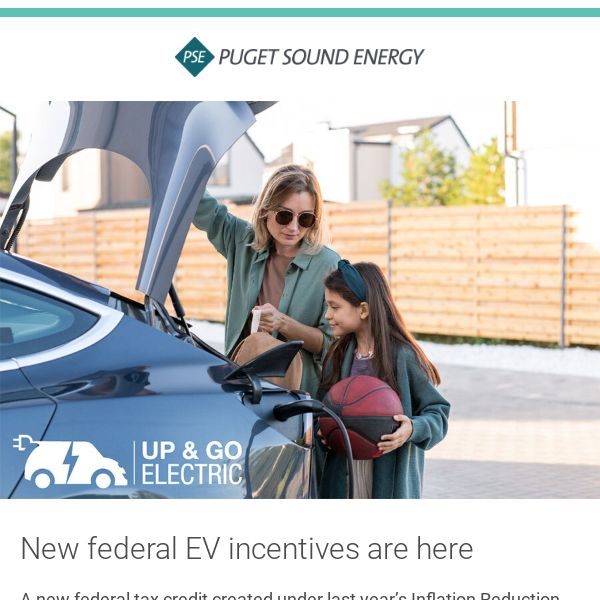 Understanding new federal EV incentives Puget Sound Energy