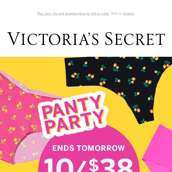 No, It's Not a Typo: 10/$38 Panties - Victorias Secret PINK