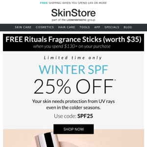 Save 25% on Winter SPF Essentials!