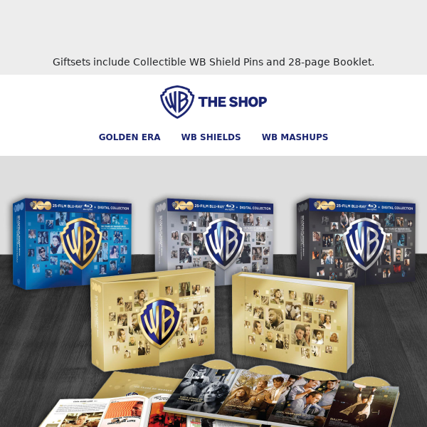 Celebrate WB 100 with the 25-Film Collection Giftsets!