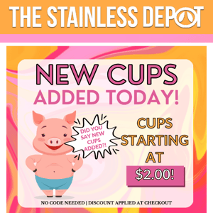 $2+ Cups!!!! MORE ADDED TODAY!