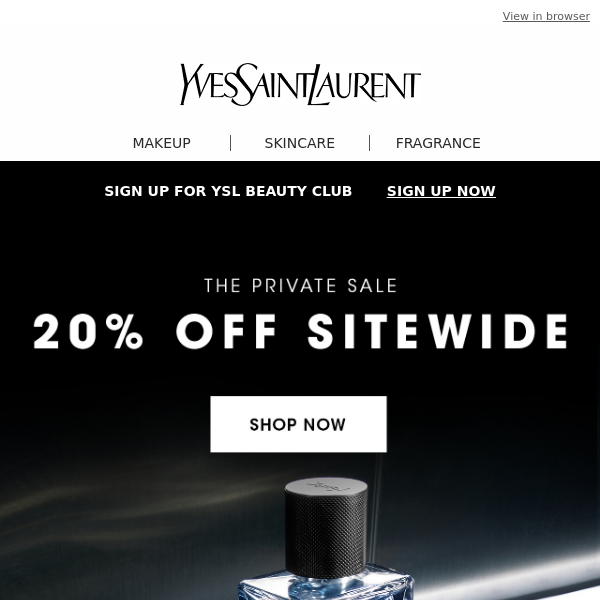 20% Off Bestsellers + Up to 50% Off Beauty Outlet - YSL Beauty