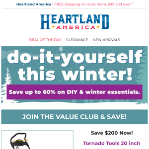 Winter DIY Toolkit ❄ Hot Deals for Cold Weather