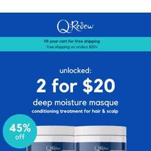 For You: Deep Conditioning Hair Mask- 2 for $20 💧