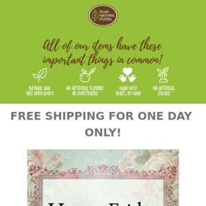 Free Shipping for Friday the 13th!