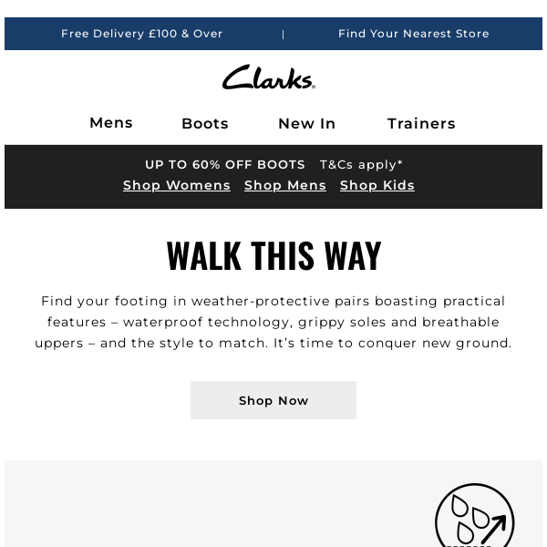 Clarks sales boots coupons