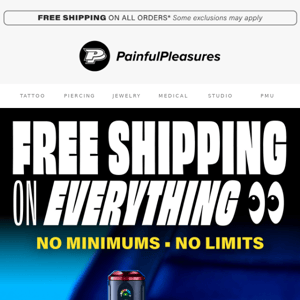 Don't miss out on FREE SHIPPING!