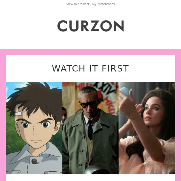 📽️ Catch brand-new films first at Curzon 📽️ 