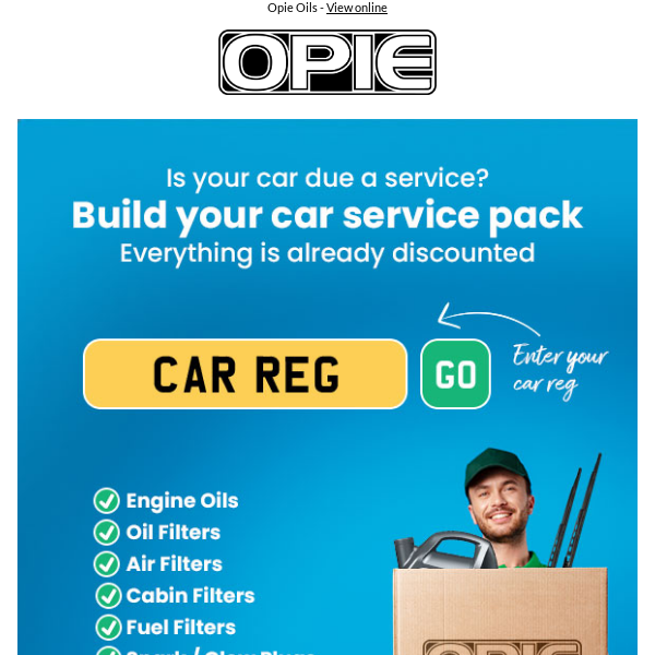 Due a service? Use our service pack builder today!