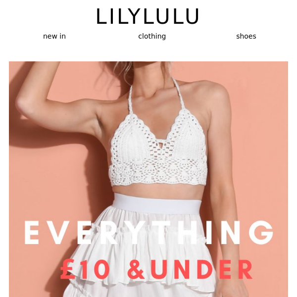 Summer Sale: Everything £10 & Under ✨