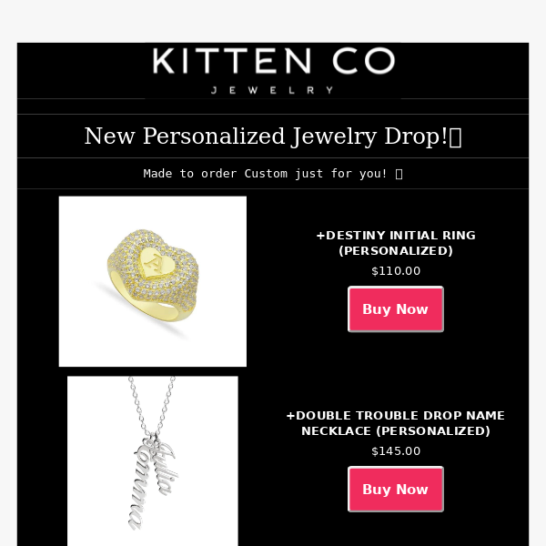 New Jewelry DROP! Personalized 🔥