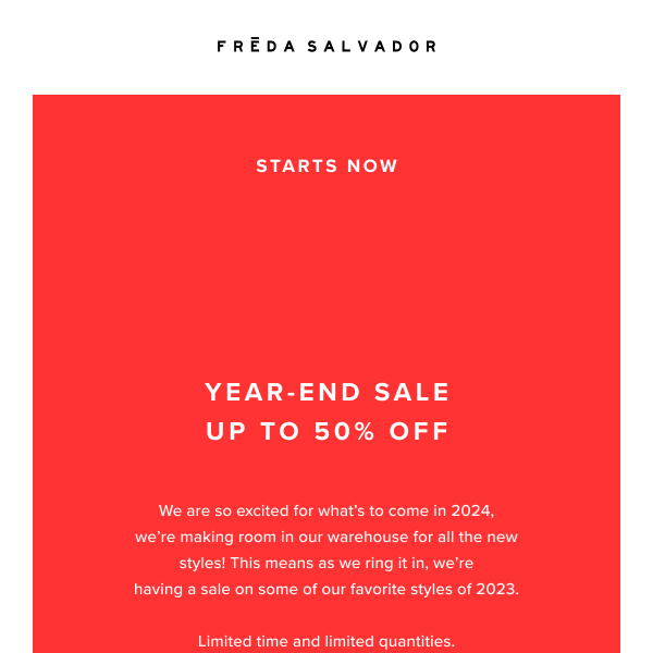 YEAR-END SALE–AKA UP TO 50% OFF