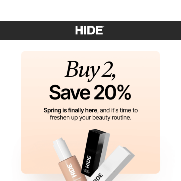 Your favorite beauty products, now 20% OFF!