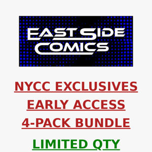 🔥PRE-SALE TOMORROW at 5PM 🔥 NYCC EXCLUSIVES EARLY ACCESS 4-PACK BUNDLE 🔥 MANDALORIAN #1 DARTH VADER #25🔥PRE-SALE WEDNESDAY (9/28) at 5PM (ET)/2PM (PT)
