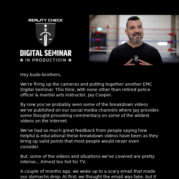 💥 New Digital Seminar In Production!